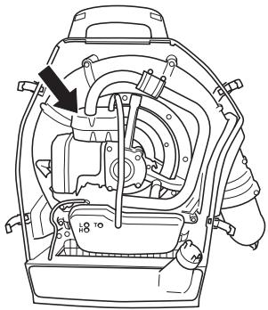HUSQVARNA 356 BT X - Réglage du régime de ralenti - 2