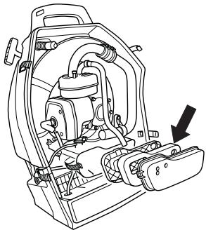 HUSQVARNA 356 BT X - Nettoyage du filtre à air - 3