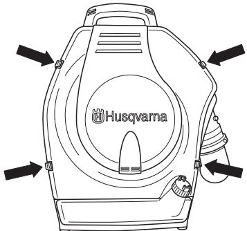 HUSQVARNA 356 BT X - Nettoyage du filtre à air - 1