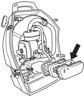 HUSQVARNA 356 BT X - Reinigung des Luftfilters - 3