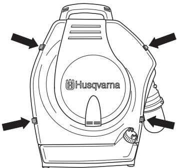 HUSQVARNA 356 BT X - Reinigung des Luftfilters - 1