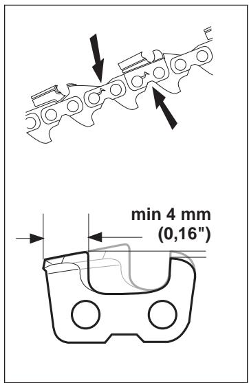 HUSQVARNA 371 XP - F Checking wear on cutting equipment Saw chain - 2