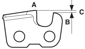HUSQVARNA 385 XP - General advice on adjusting depth gauge setting - 1