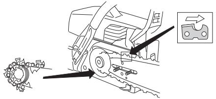 HUSQVARNA 385 XP - Fitting the bar and chain - 5