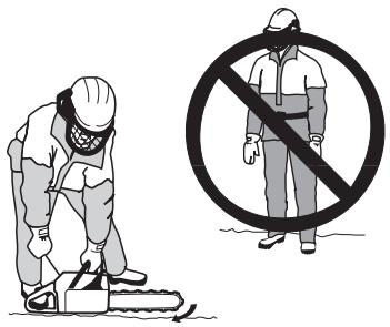 HUSQVARNA 385 XP - STARTING AND STOPPING - 5