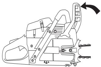HUSQVARNA 385 XP - Fitting the bar and chain - 3