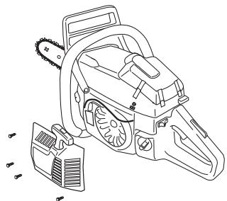 HUSQVARNA 385 XP - Changing a broken or worn starter cord - 2
