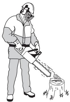 HUSQVARNA 385 XP - Checking chain lubrication - 1