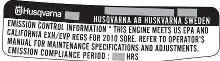 HUSQVARNA 440 E TRIOBRAKE - Symbols on the machine and/or in the manual: - 21