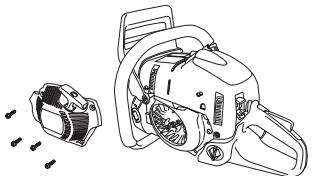 HUSQVARNA 460 RANCHER - Austausch eines gerissenen oder verschlussenen Startseiles - 4