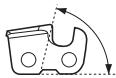 HUSQVARNA 576 XP AUTO TUNE - Vijlen en vijlmallen van de zaagketting - 2