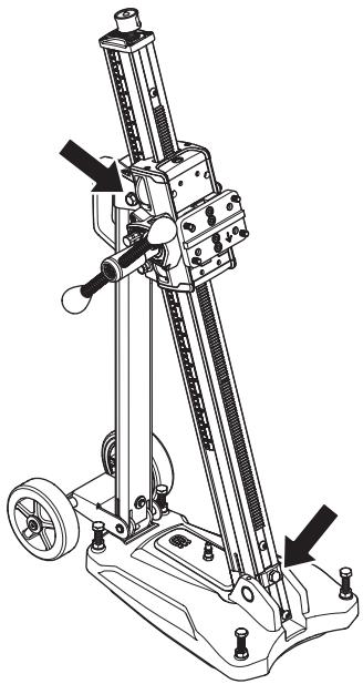 HUSQVARNA DS 150 - Adjust the column tilt - 1
