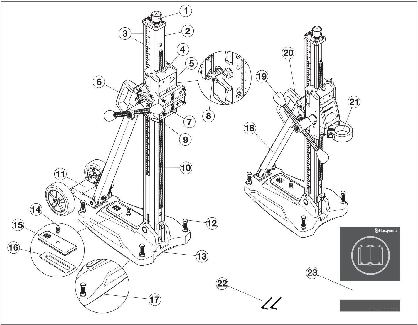 HUSQVARNA DS 150 - CARACTÉRISTIQUES TECHNIQUES - 1
