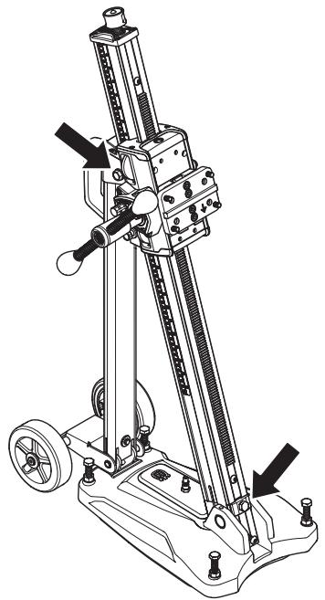 HUSQVARNA DS 150 - Passen Sie die Säulenneigung an - 1