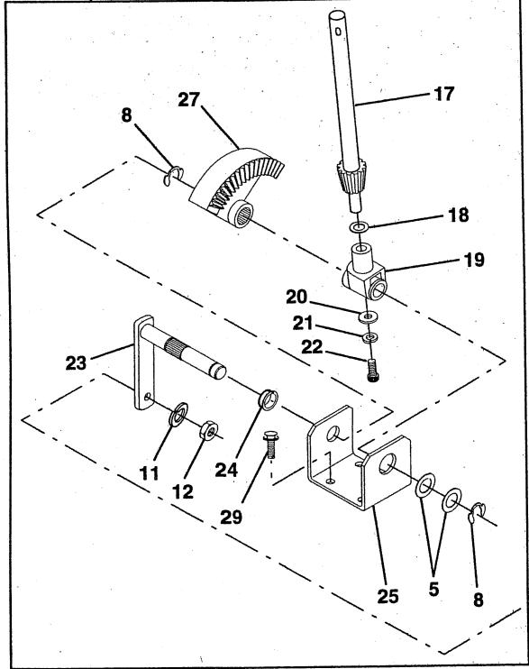 HUSQVARNA IPL - TRACTOR- -MODEL NO. LTH130 (HCLTH130A), PRODUCT NO. 954 88 00-61 STEERING AND FRONT AXLE - 2