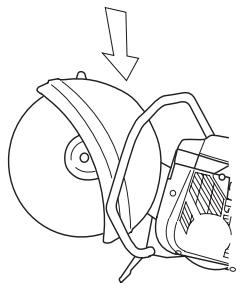 HUSQVARNA K950 - Protection du disque découpeur - 3