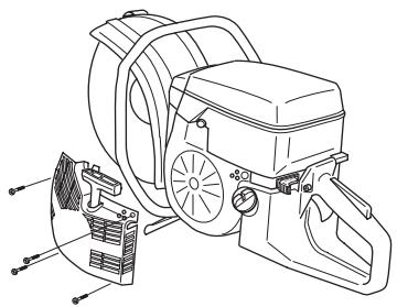 HUSQVARNA K950 - Remplacement d'une corde de lanceur rompue ou usée - 2