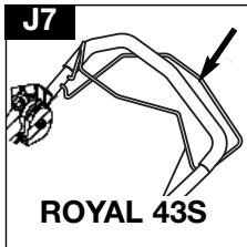 HUSQVARNA ROYAL 43 SE - Hojdejustering - 1