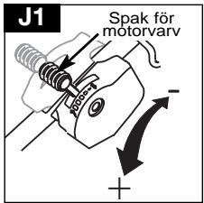 J1 Spak för motorvarv -