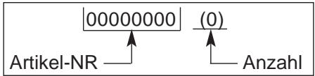 |00000000 | (0) | Antikel-NR ↑ Anzahl