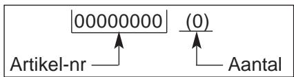 00000000 (Artikel-nr) (0) Aantal
