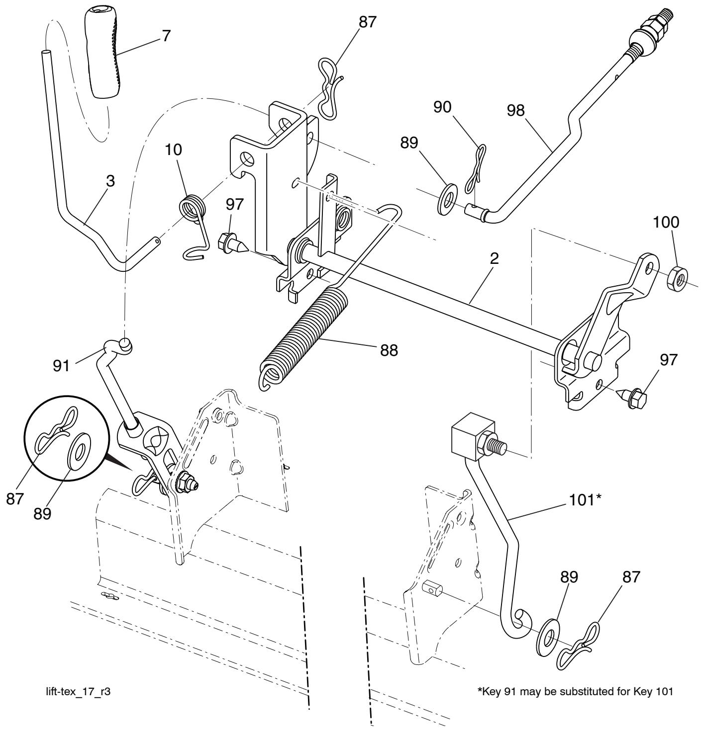 lift-tex_17_r3 *Key 91 may be substituted for Key 101