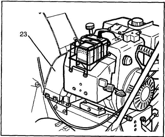 HUSQVARNA 10-30 - Enlèvement des courroies - 1