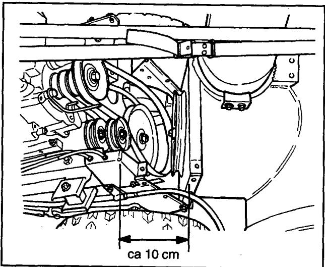 HUSQVARNA 10-30 - Enlèvement des courroies - 6