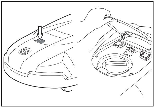 HUSQVARNA 210 C - Adjusting the cutting height - 1