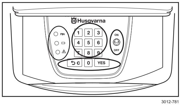 HUSQVARNA 210 C - Control panel - 2