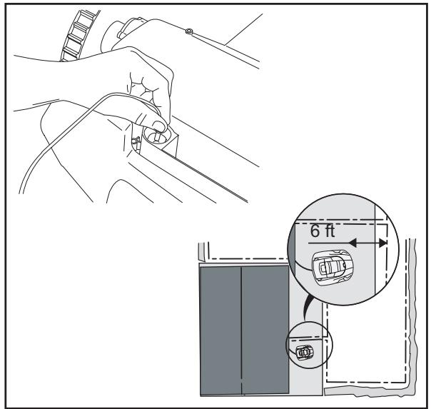 HUSQVARNA 210 C - Linking the Automower™ to the loop generator/charger - 1