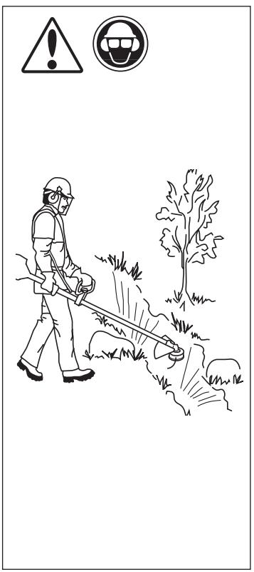 HUSQVARNA 325 R & 325 RJ X - Inspector les environs: - 1