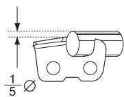 HUSQVARNA 55 RANCHER - General information on sharpening cutting teeth - 7