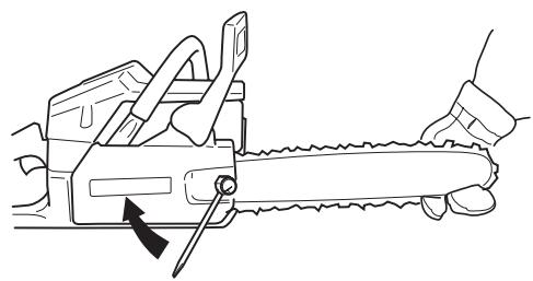HUSQVARNA 55 RANCHER - Fitting the bar and chain - 8