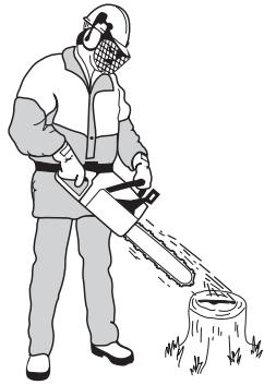 HUSQVARNA 55 RANCHER - Checking chain lubrication - 1