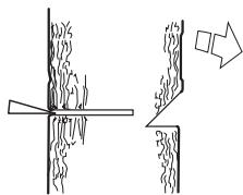 HUSQVARNA 55 RANCHER - Felling cut - 2