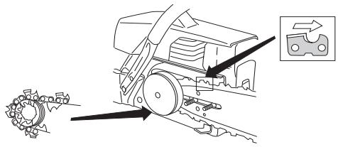 HUSQVARNA 55 RANCHER - Fitting the bar and chain - 5