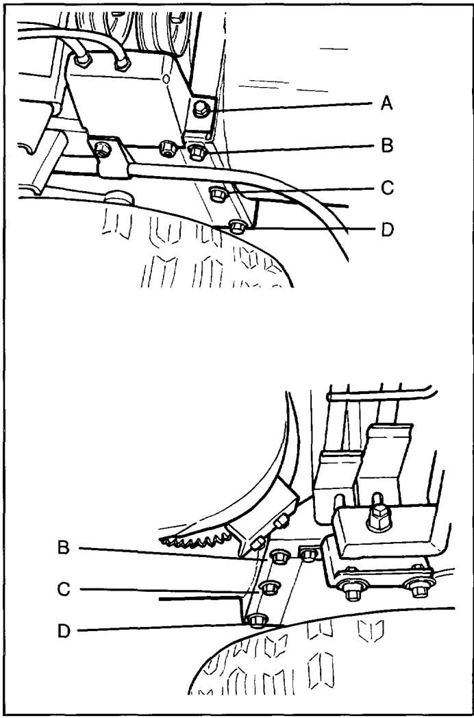 HUSQVARNA 9-26 - Réglage des guides-courroies - 1