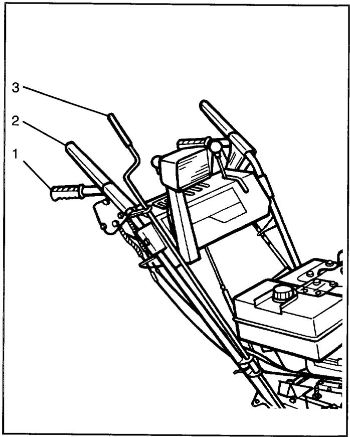 HUSQVARNA 9-26 - Manivelle pour le positionnement de l'éjecteur (3) - 1