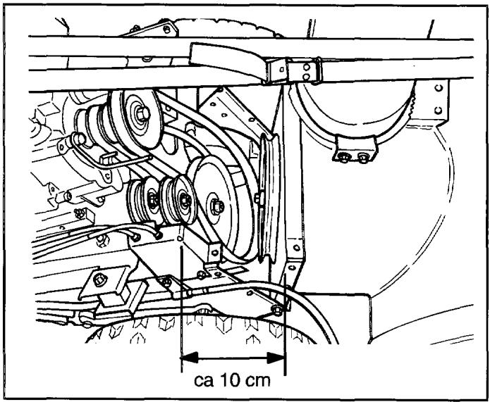 HUSQVARNA 9-26 - Enlèvement des courroies - 5