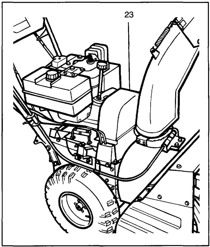 HUSQVARNA 9-26 - Protection pour la courroie (23) - 1