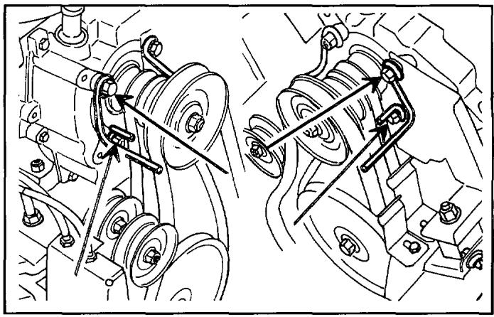 HUSQVARNA 9-26 - Enlèvement des courroies - 4