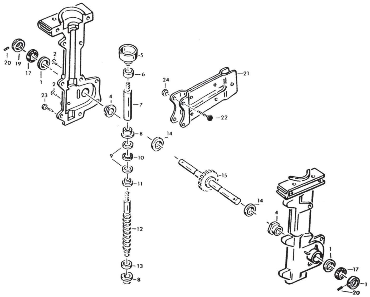 HUSQVARNA CT 20 - TRANSMISSION ASSEMBLY - 1