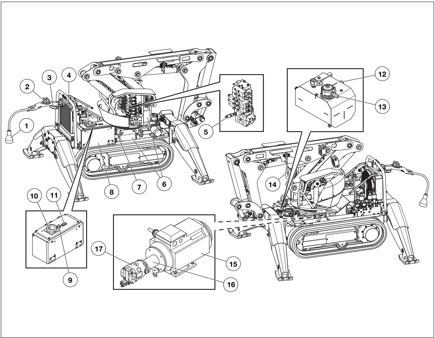 HUSQVARNA DXR 140 - Circuit basse tension - 1