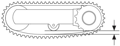 HUSQVARNA DXR 140 - Vérification de la tension du rail - 1