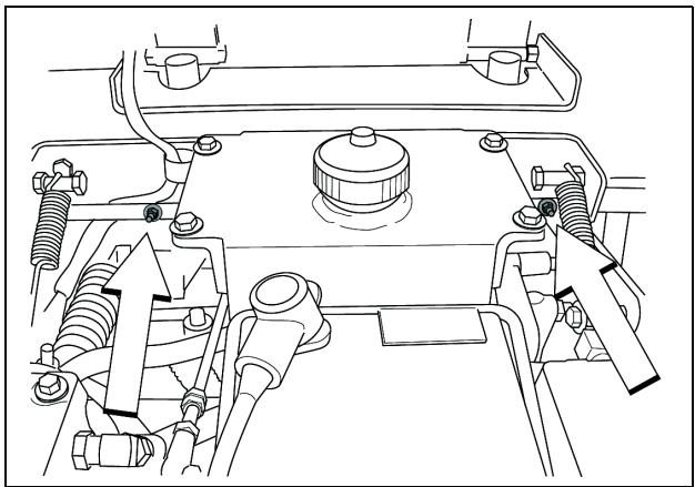 HUSQVARNA IZE 4821 - Axes des commandes de direction - 1
