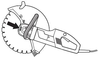 HUSQVARNA K 3000 VAC - Vérification du sens de rotation de la lame - 1