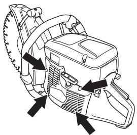 HUSQVARNA K 760 - Remplacement d'une corde de lanceur rompue ou usée - 1