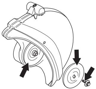 HUSQVARNA K 760 - Contrôle de l'arbre d'entraînement et des rondelles d'accouplement - 1