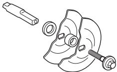 HUSQVARNA K3000 WET - Checking the drive shaft and flange washers - 1